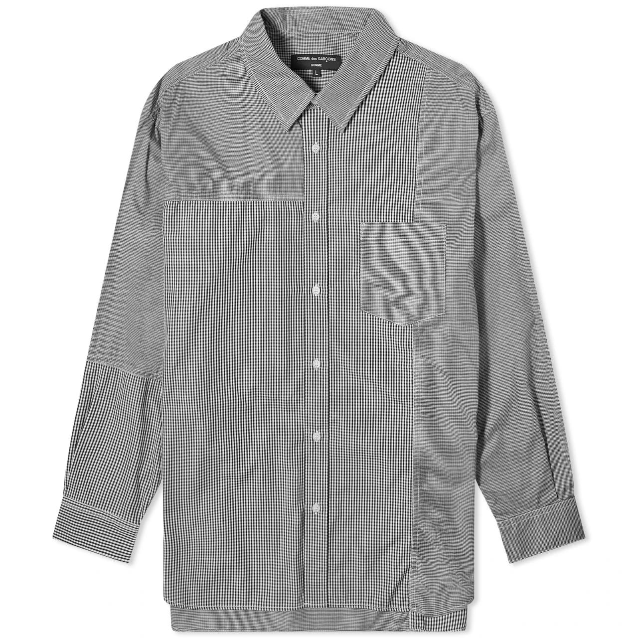 꼼데가르송 셔츠 Comme des Garçons Homme Gingham Patchwork Shirt HM-B014-051-MLT
