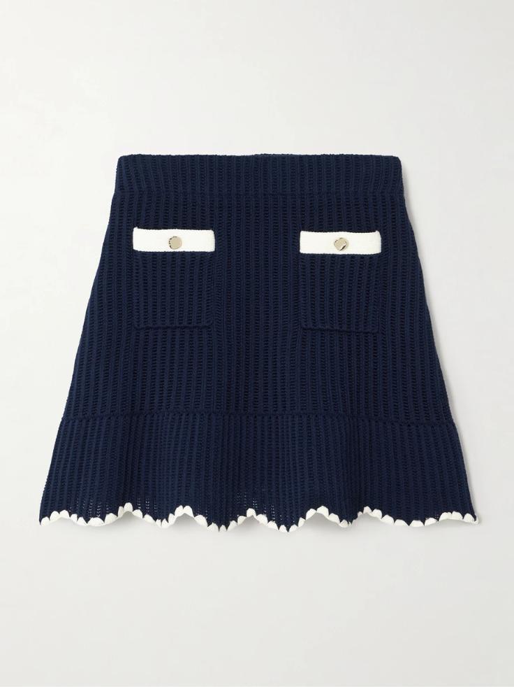 셀프포트레이트 미니스커트 SELF-PORTRAIT Knitted mini skirt 1647597338867207
